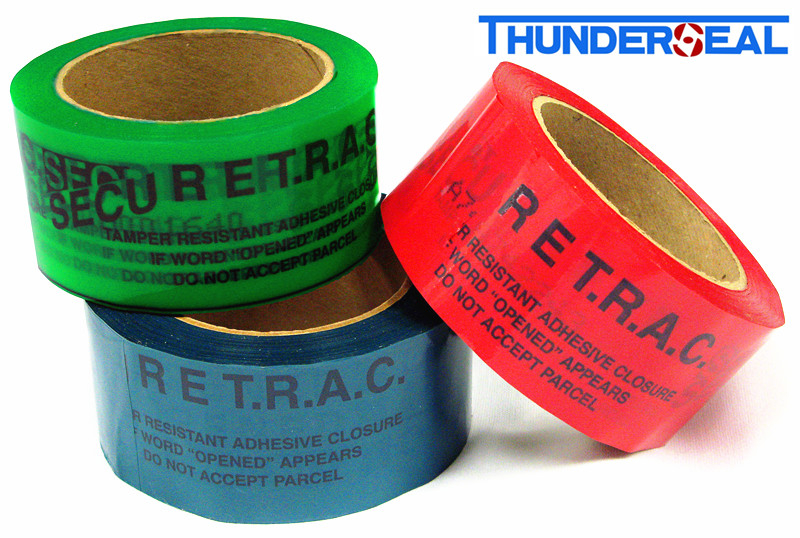 Security tamper evident tapes